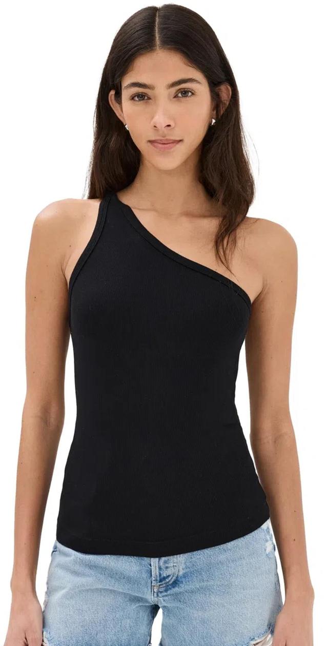 AGOLDE Brita One-shoulder Tank In Black Product Image