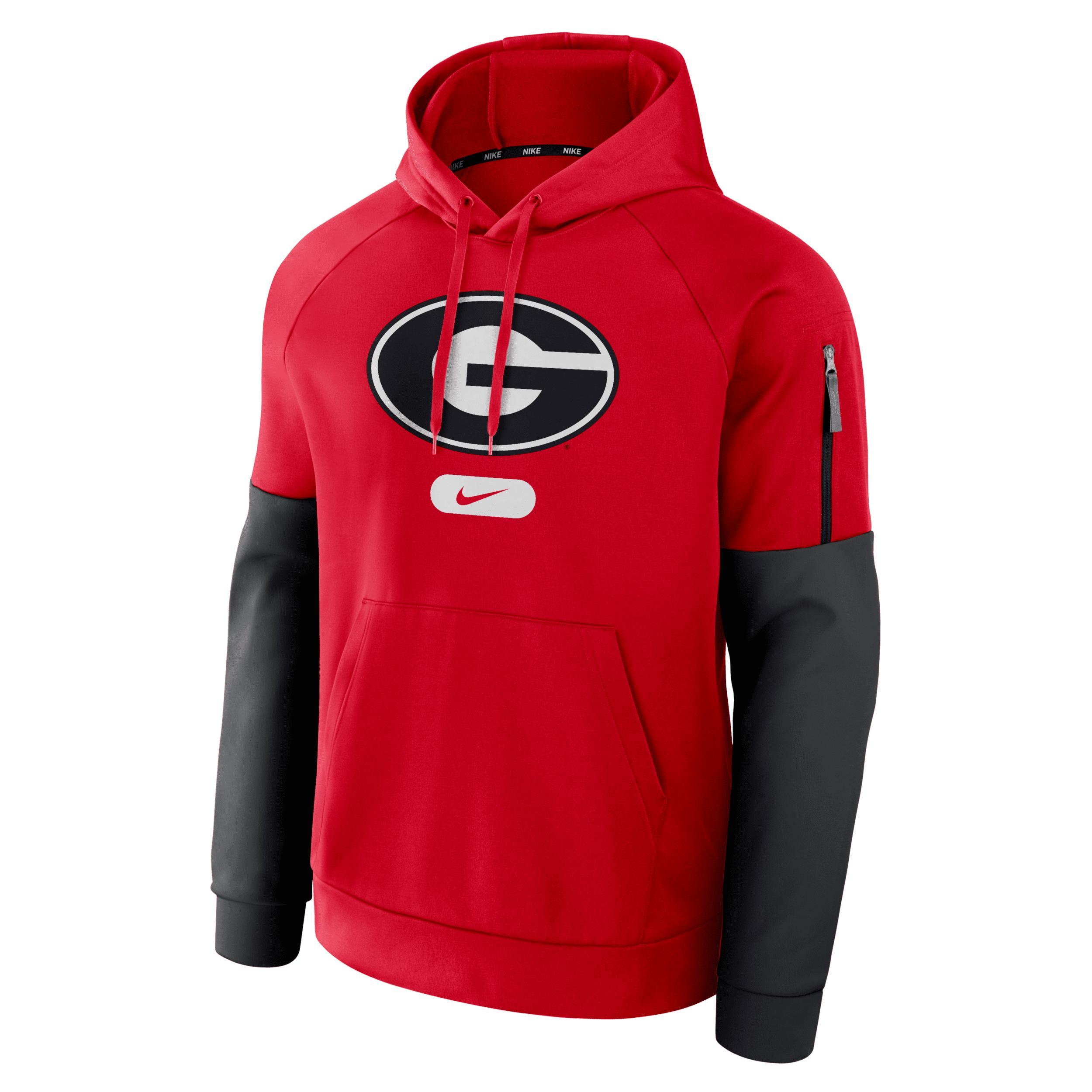 Georgia Bulldogs Fitness Men’s Nike Therma College Pullover Hoodie Product Image