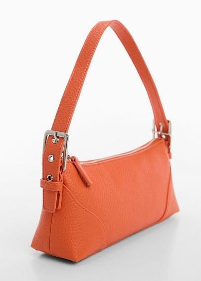 Mango Womens Buckle Detail Shoulder Bag - Light Product Image