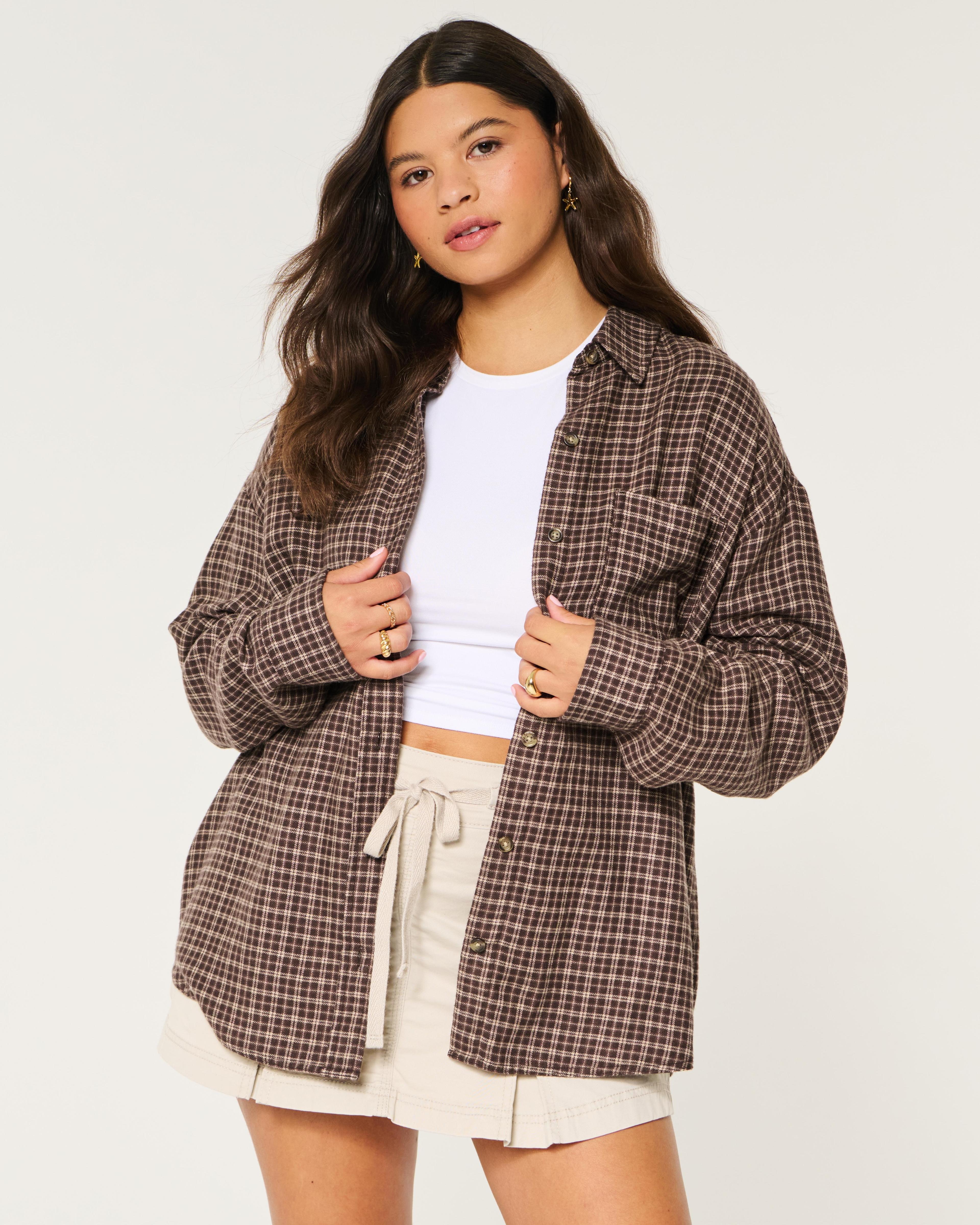 Oversized Flannel Shirt Product Image