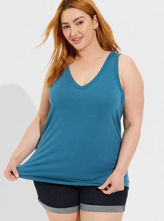 Girlfriend Signature Jersey V-Neck Tank Product Image