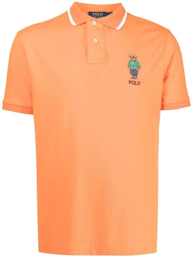 Polo Bear Polo Shirt In Orange Product Image