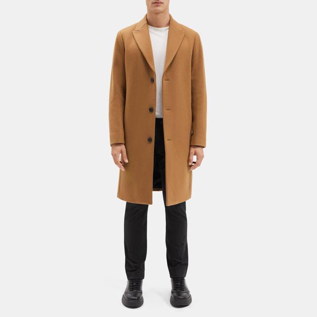 Wool-Blend Twill Tailored Coat | Theory Outlet Product Image