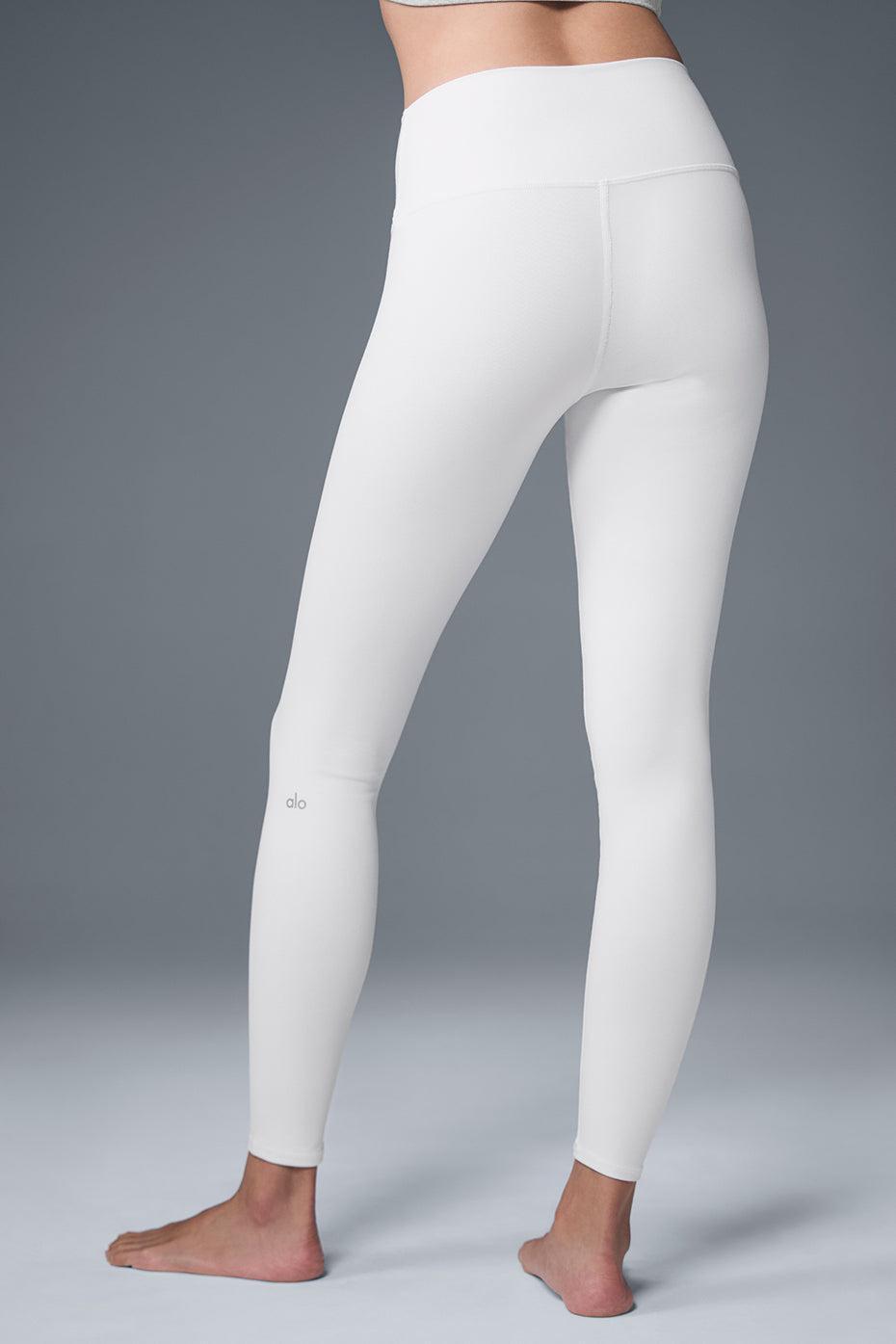 High-Waist Airbrush Legging - White Female Product Image