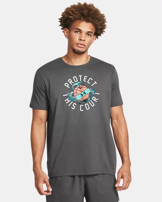 Men's UA Protect Court Basketball Short Sleeve Product Image