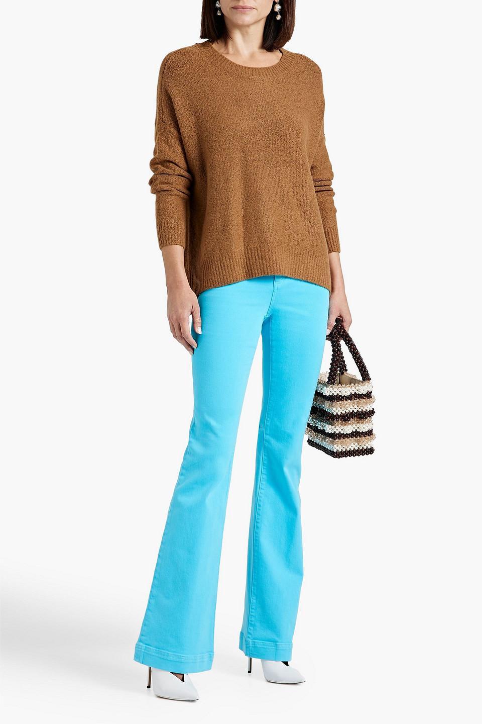 Roma Bouclé-knit Sweater In Camel Product Image