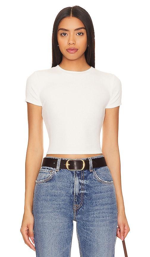 Lovers and Friends Emma Cropped Tee in White product image