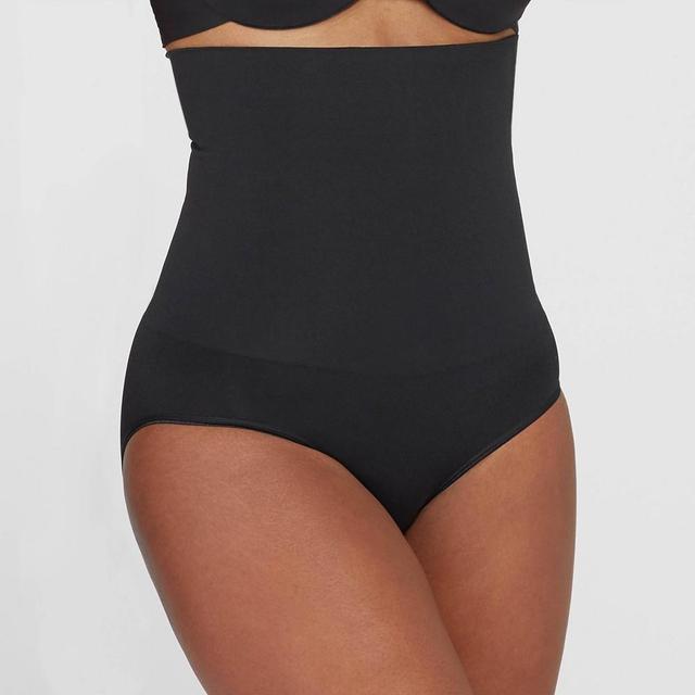 ASSETS by SPANX Womens Remarkable Results High-Waist Control Briefs - Black 2X Product Image