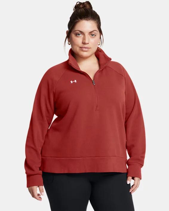 Women's UA Rival Fleece Textured ½ Zip Product Image