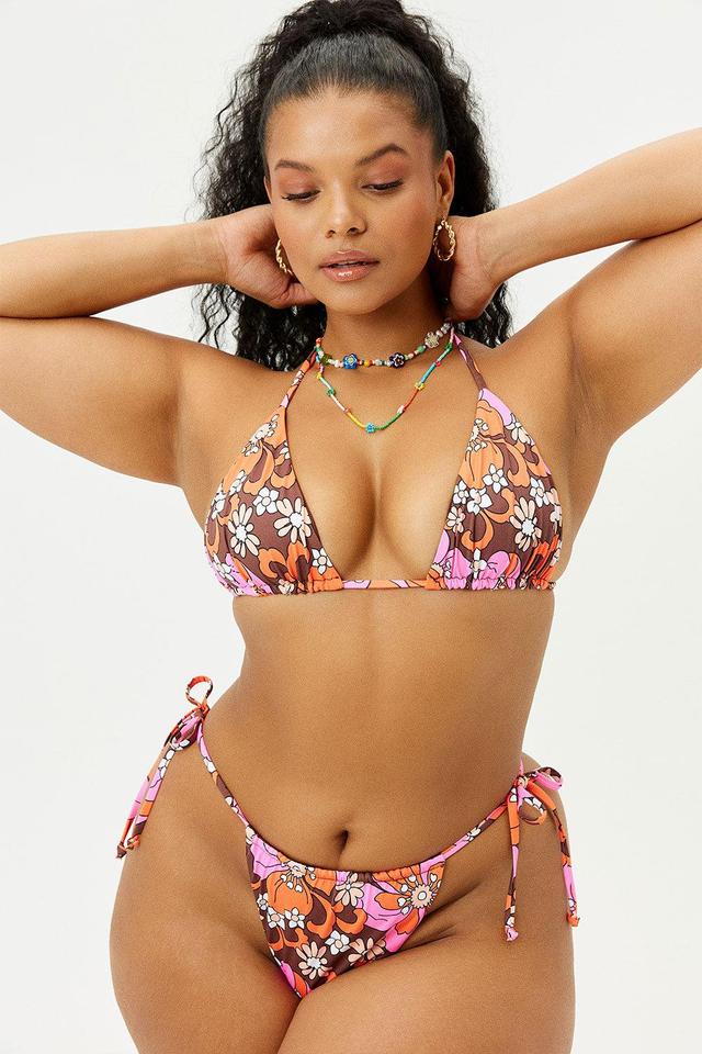 Tia Floral String Bikini Bottom - Tropics Product Image