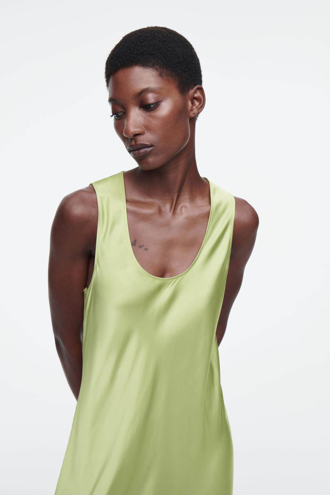 BIAS-CUT MAXI SLIP DRESS Product Image