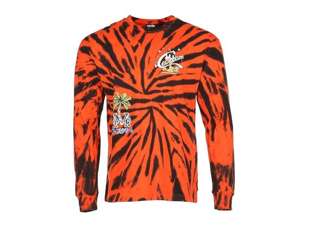 Ice Cream Wales Long Sleeve Knit (Neon Red) Men's Clothing Product Image