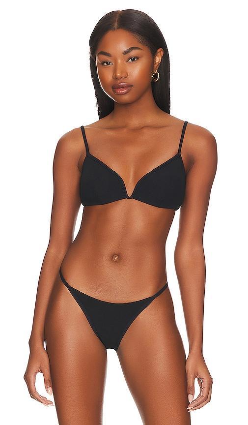 LSPACE Helena Bikini Top in Green. Product Image