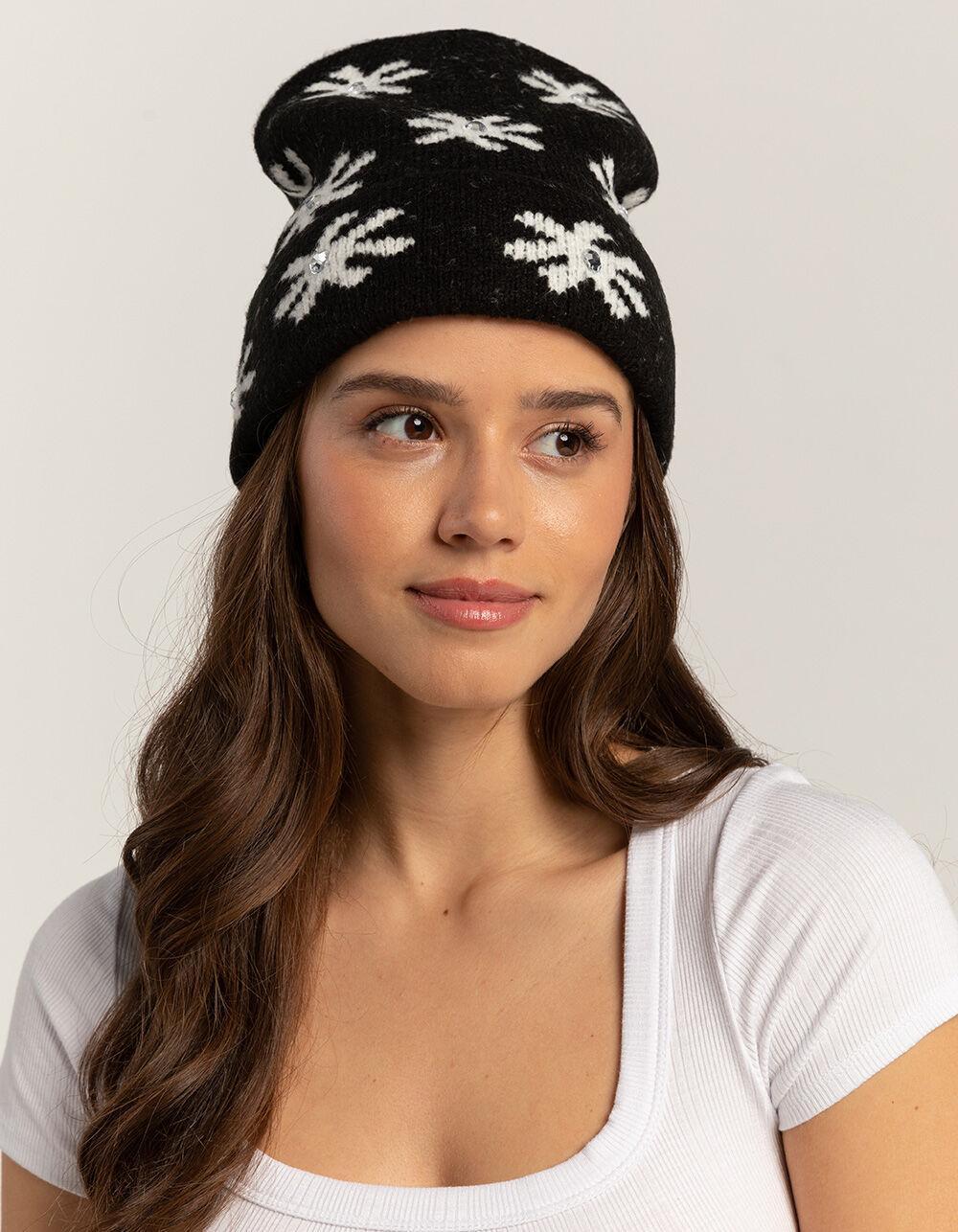 Gem Flower Womens Beanie Product Image