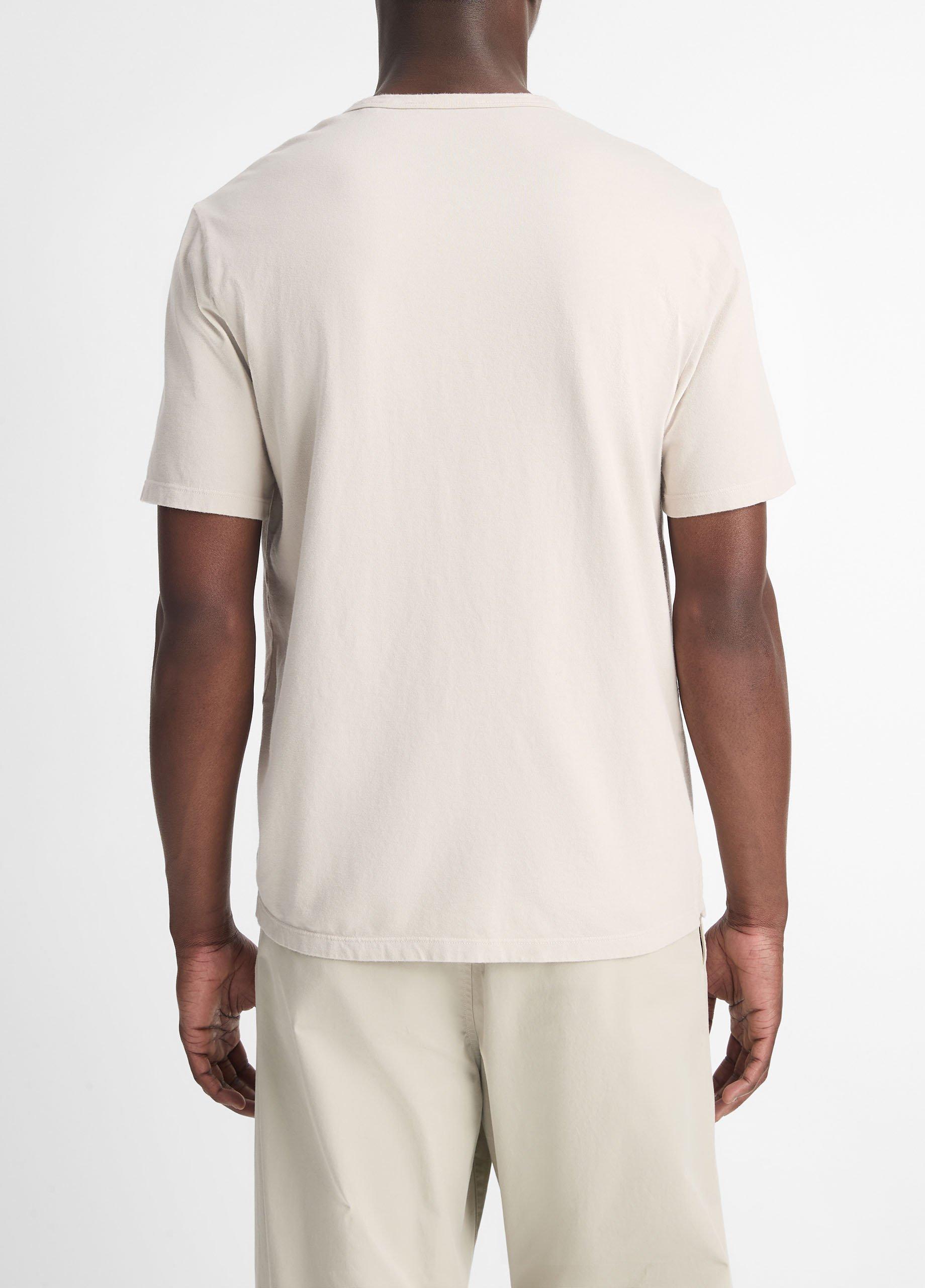 Garment Dye Cotton Short-Sleeve Henley Product Image