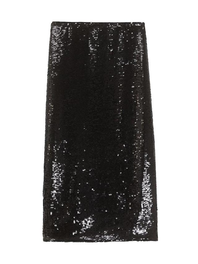 Womens Sequin Midi-Skirt Product Image