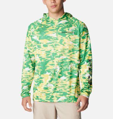 Columbia Men's Collegiate PFG Super Terminal Tackle Hoodie - Oregon- Product Image