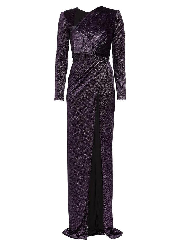 Womens Mila Paillette Velvet Gown Product Image