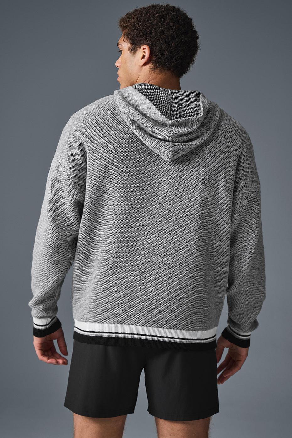 Sports Club Sweater Knit Hoodie - Athletic Heather Grey Male Product Image