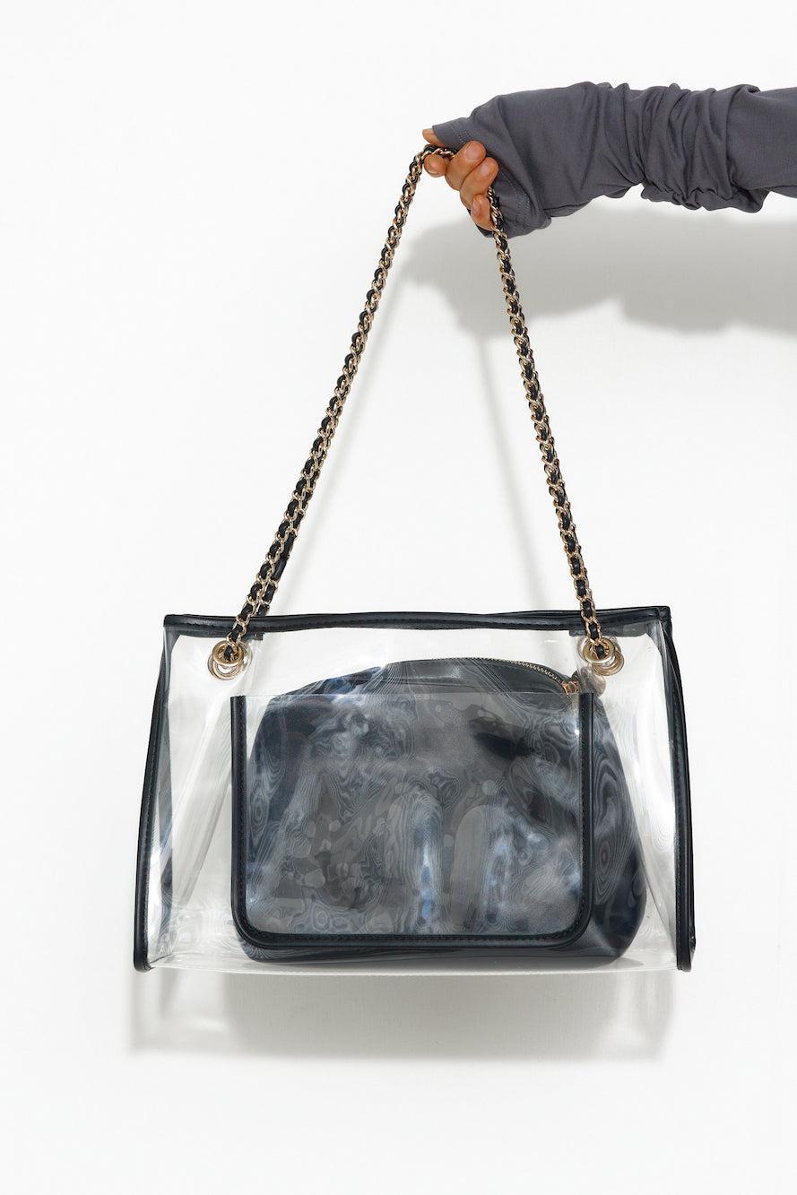 BILLINI Cali Tote Bag Black Clear Product Image