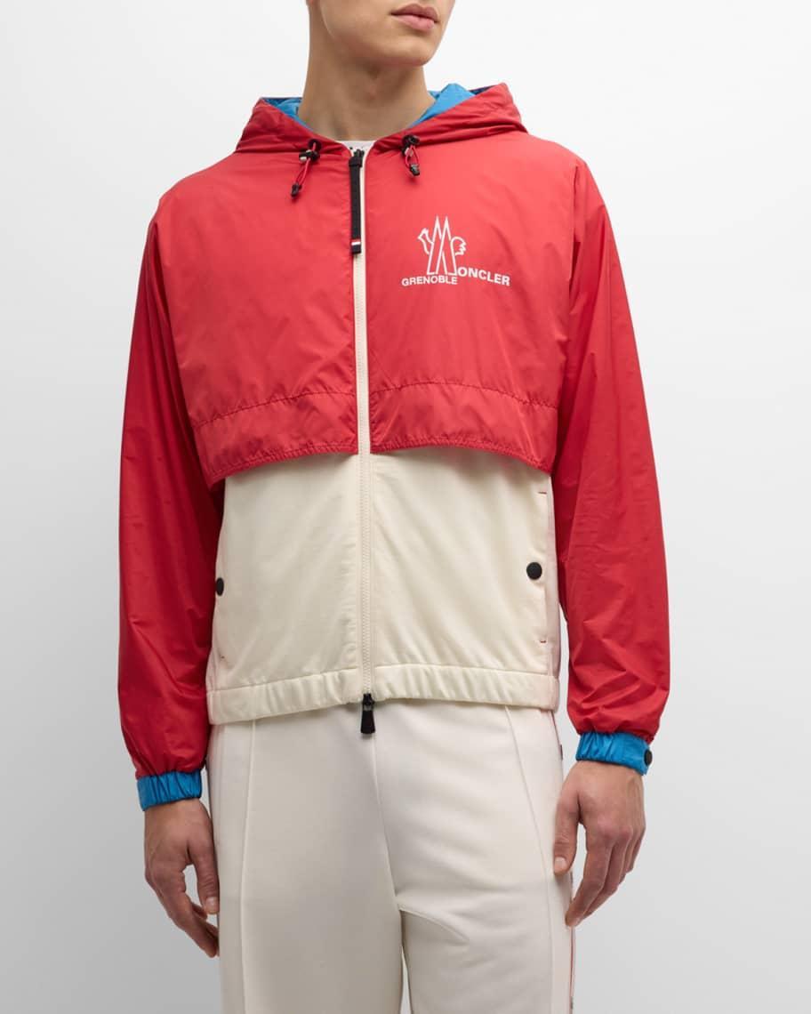 Mens Nylon and Fleece Zip Jacket Product Image