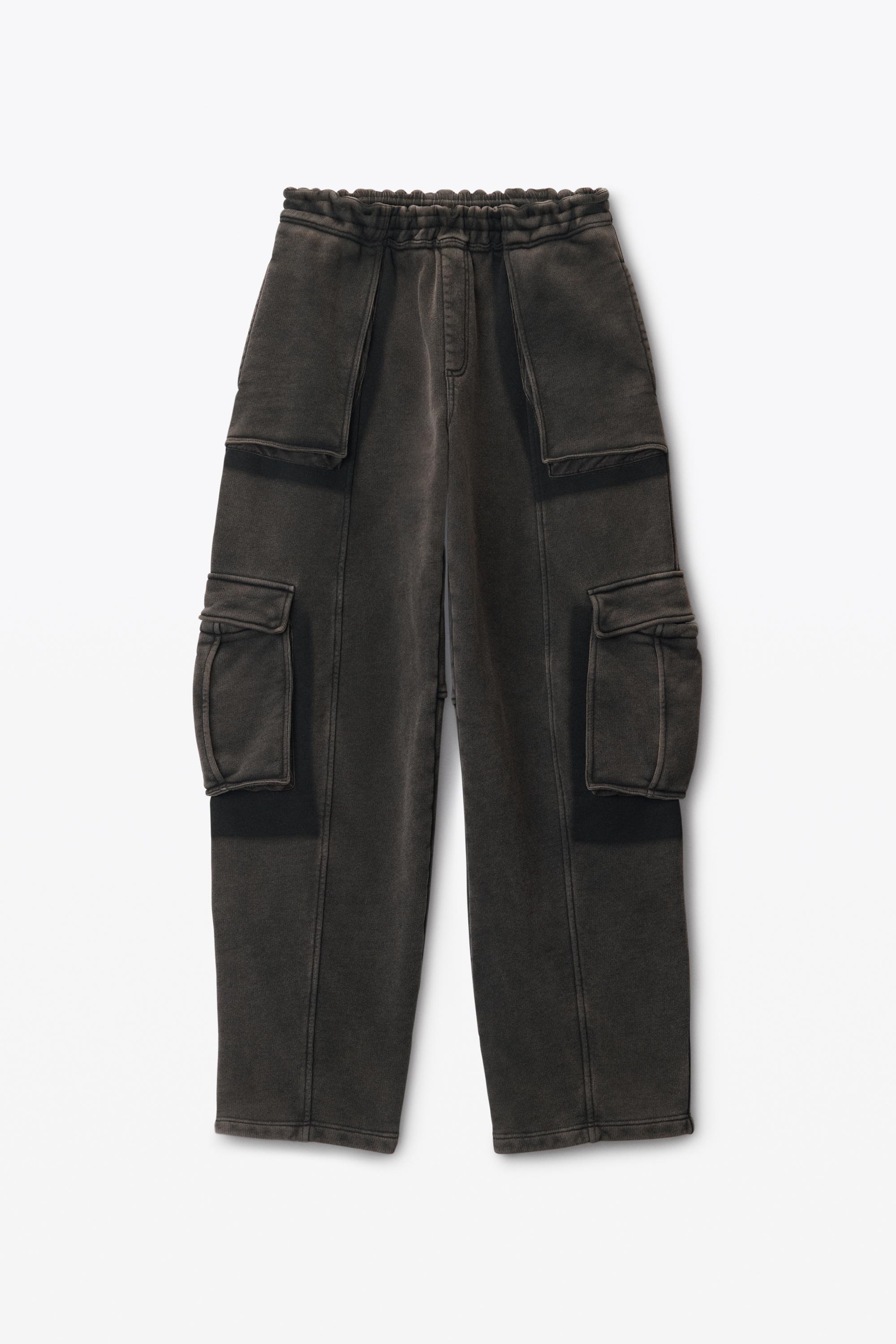 Oversized Cargo Sweatpants In Cotton Terry Product Image