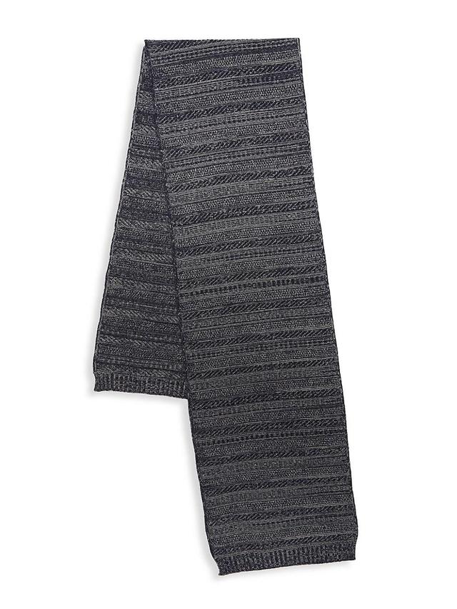 Mens Striped Cashmere Scarf Product Image