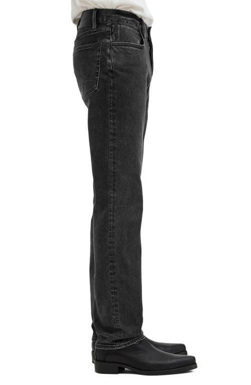 ALLSAINTS Iggy Slim Fit Stretch Denim Jeans In Washed Black Product Image