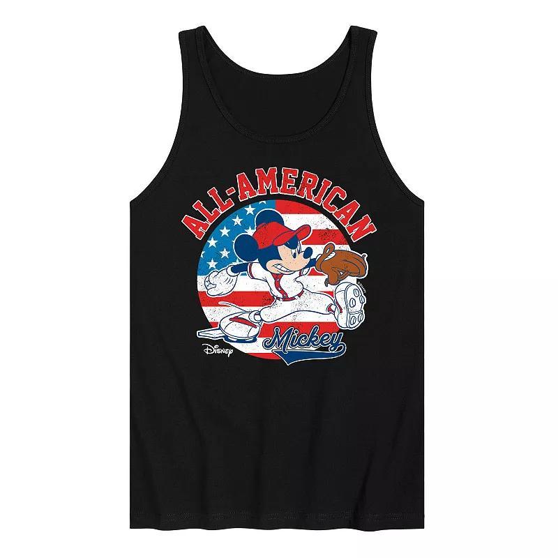 Disneys Mickey Mouse Mens Americana Baseball Tank Top Product Image