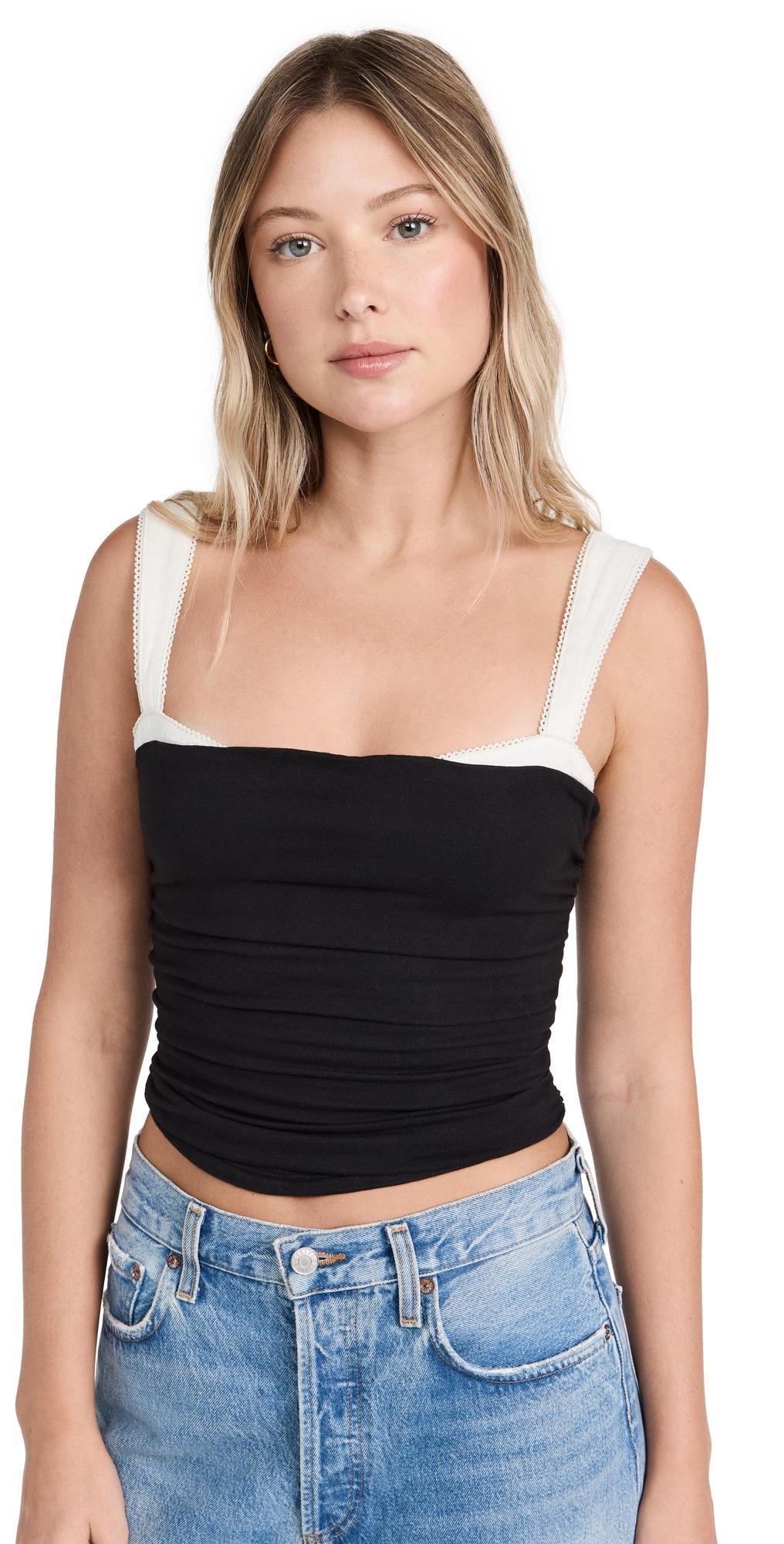 2 Tone Tank Black Combo Product Image