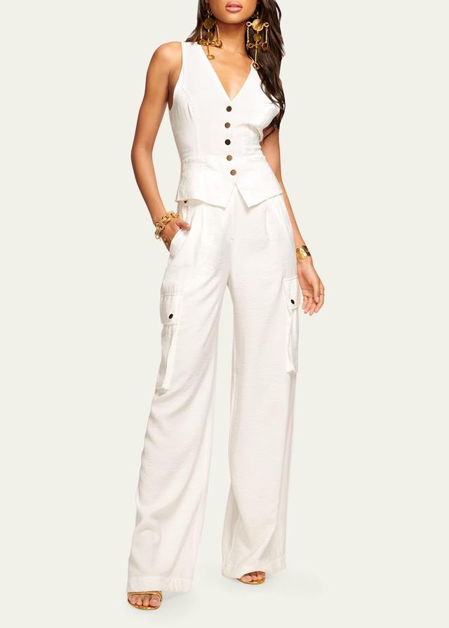 Ramy Brook Emil High Waist Wide Leg Pants Product Image