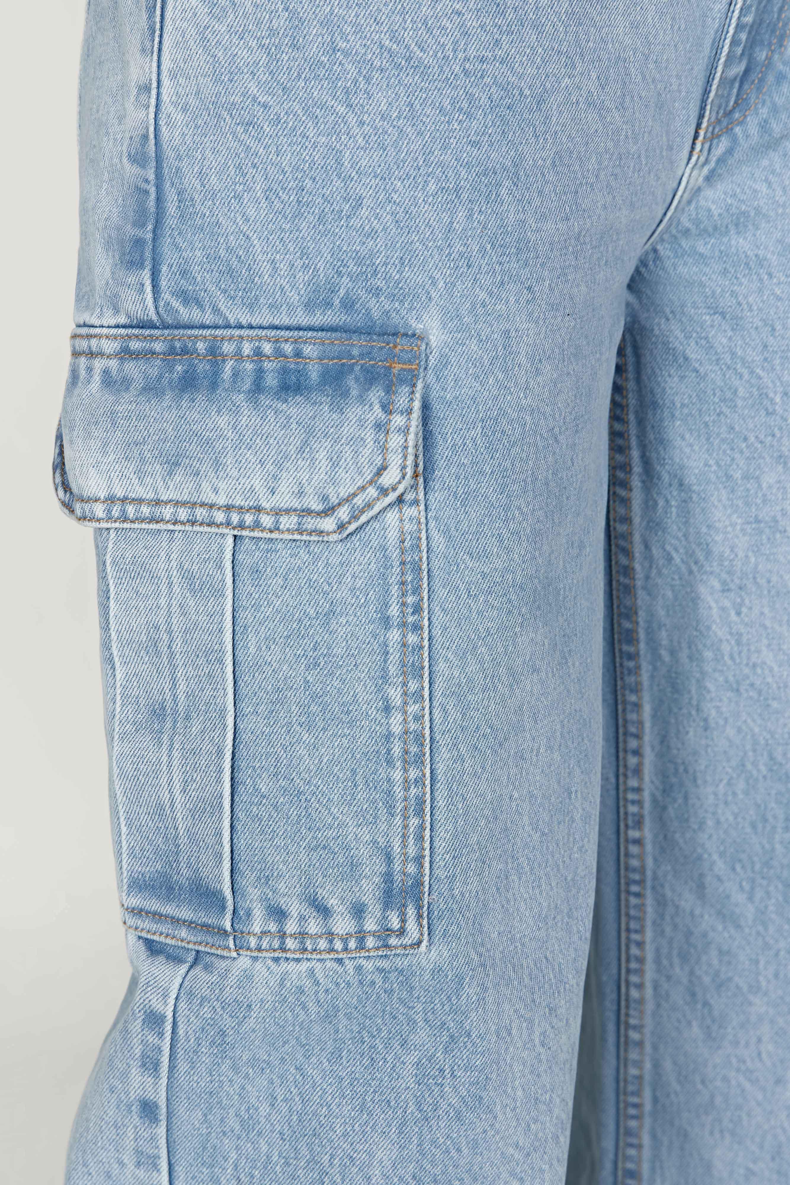 Jagger Mid Rise Oversized Denim Jean - Mid Blue Product Image