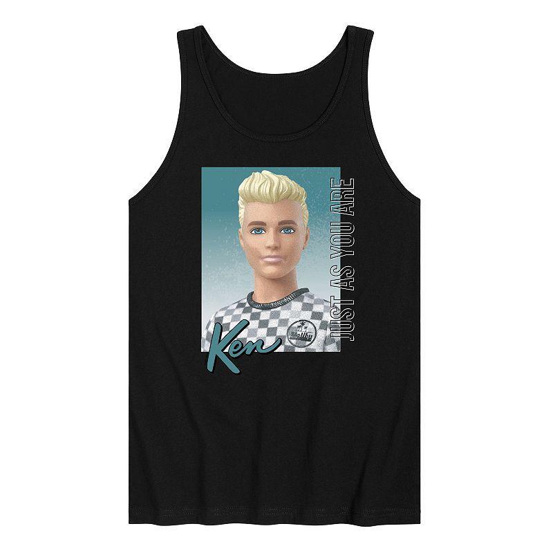 Mens Barbie Ken Just As You Are Tank Top Black Product Image