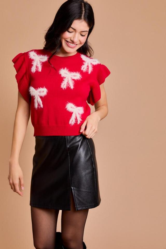 Bows Knit Top Product Image