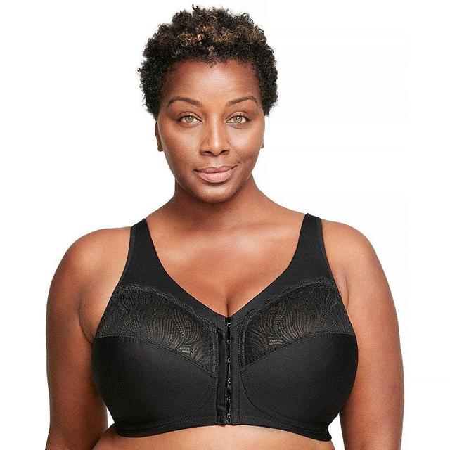 Plus Size Glamorise Full-Figure MagicLift Front-Close Wireless Bra 1210, Womens Product Image