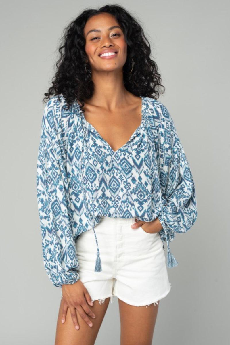 L/S Shirred Blouse Product Image