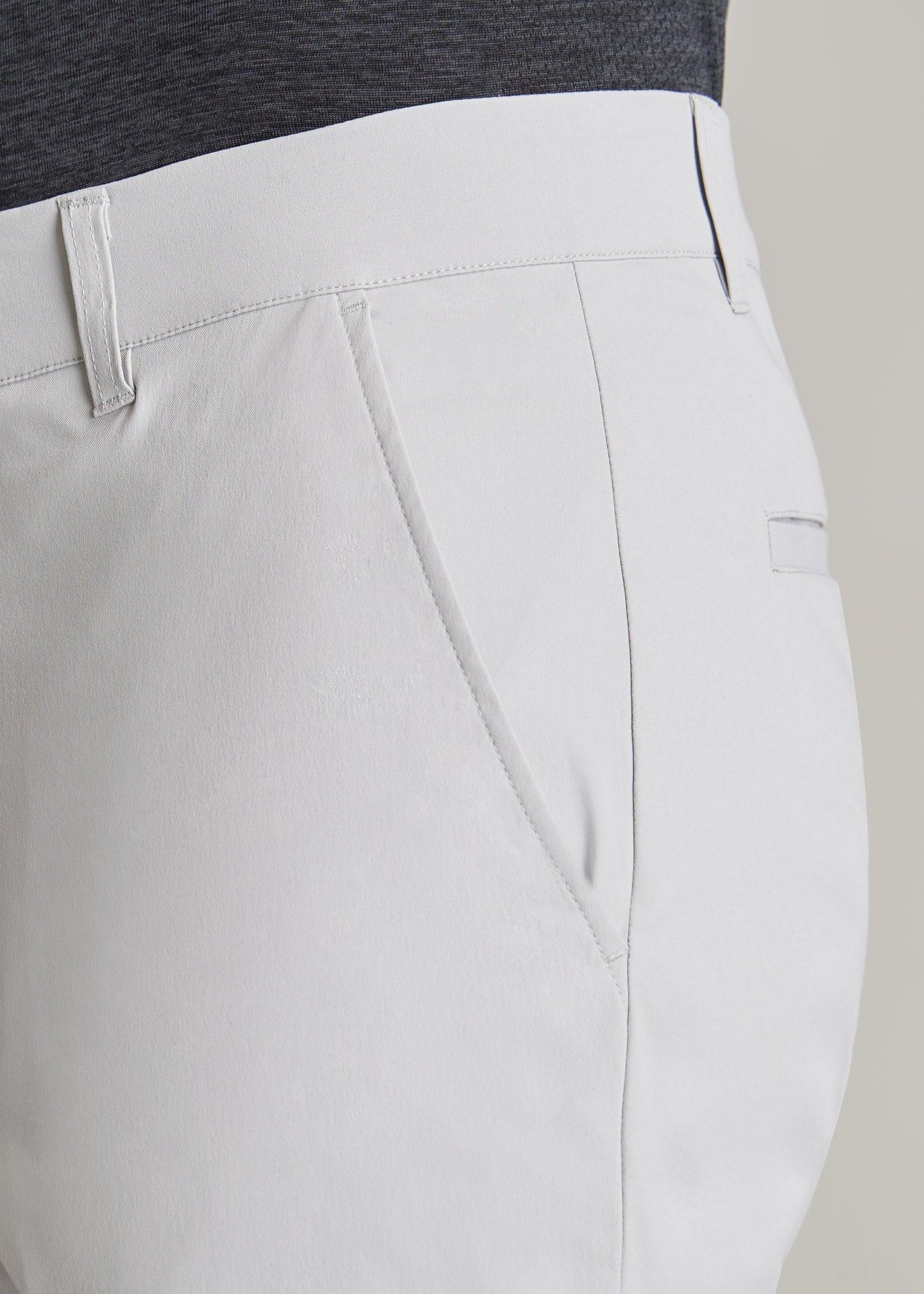 Traveler Chino Shorts for Tall Men in Light Grey Male Product Image