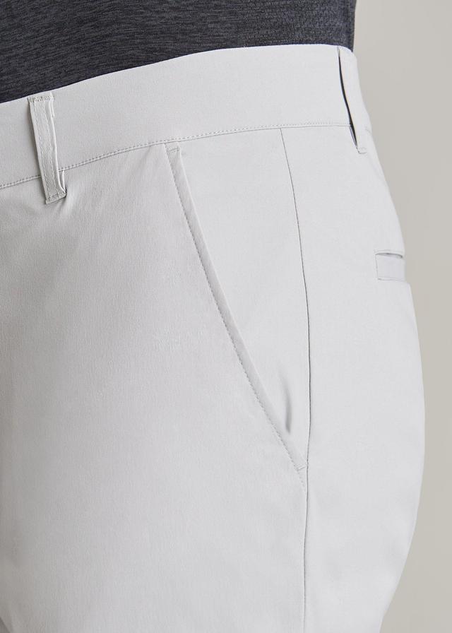 Traveler Chino Shorts for Tall Men in Light Grey Product Image