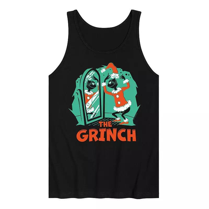 Mens Dr. Seuss The Grinch Dressing Room Graphic Tank Top Product Image