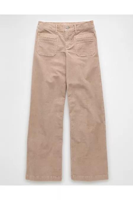 AE Stretch Corduroy Low-Rise Baggy Wide-Leg Pant Women's Product Image