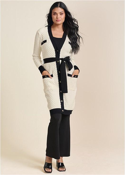 Contrast Trim Cardigan Product Image