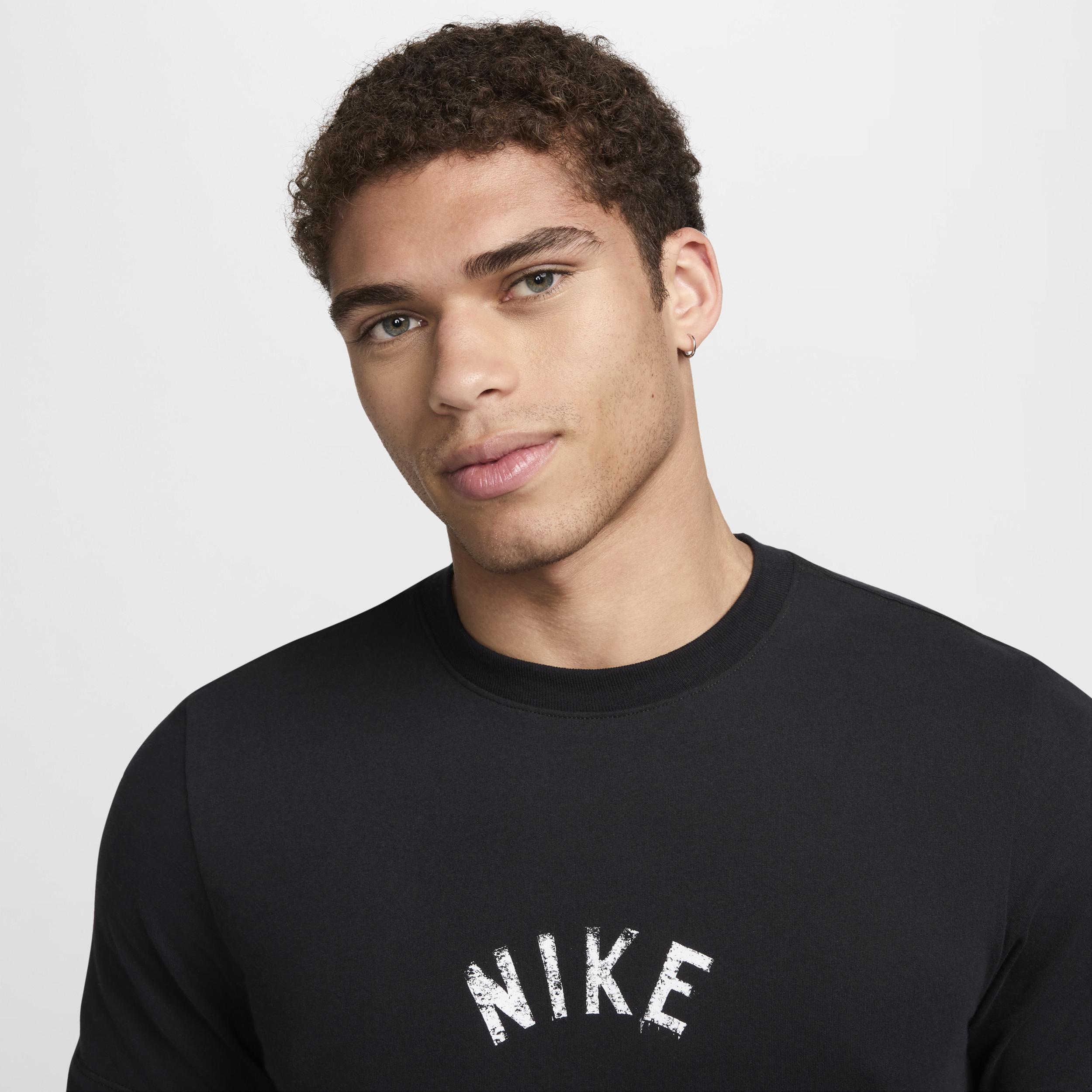 Nike Mens Nike Dri-FIT Swoosh 2 T-Shirt - Mens Black/White Product Image