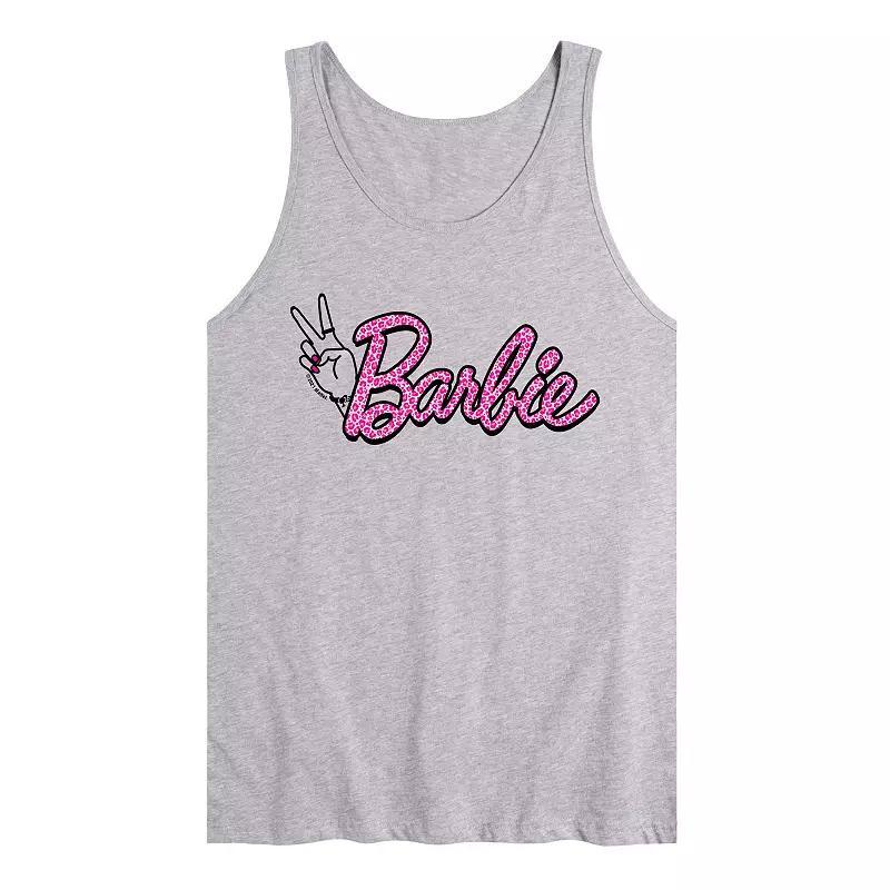 Mens Barbie Leopard Logo Tank Top Product Image