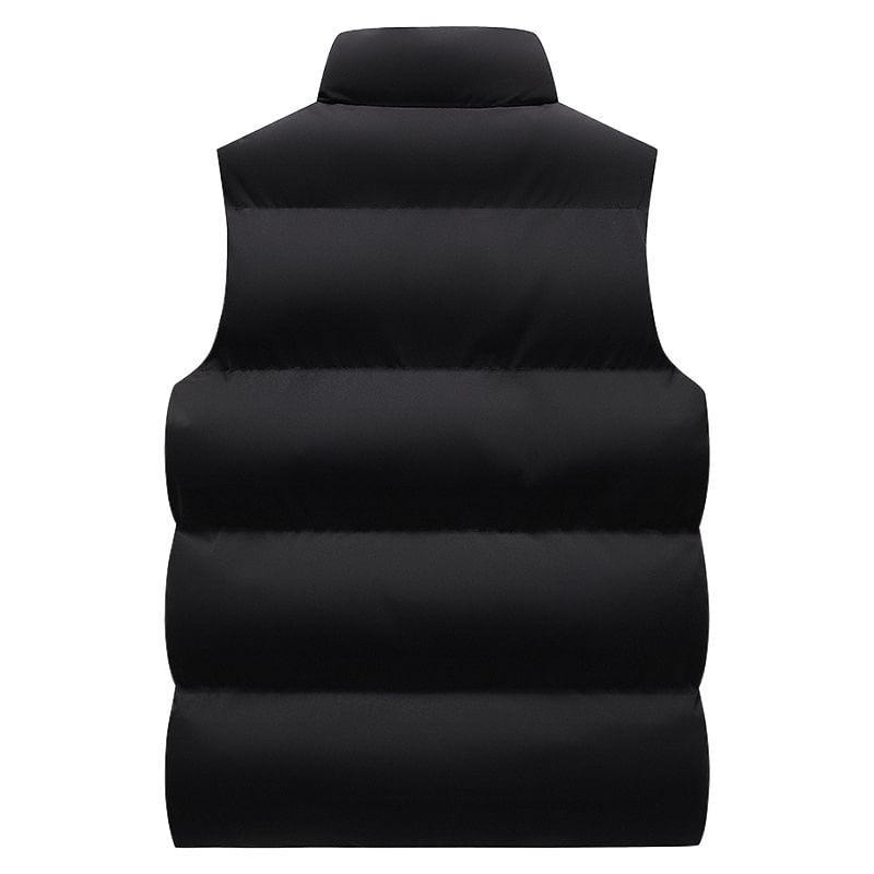 Mock Neck Zip-Up Puffer Vest Product Image