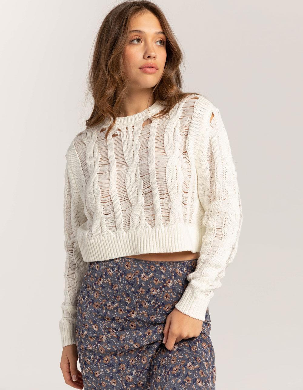 FULL TILT Drop Needle Womens Sweater Product Image