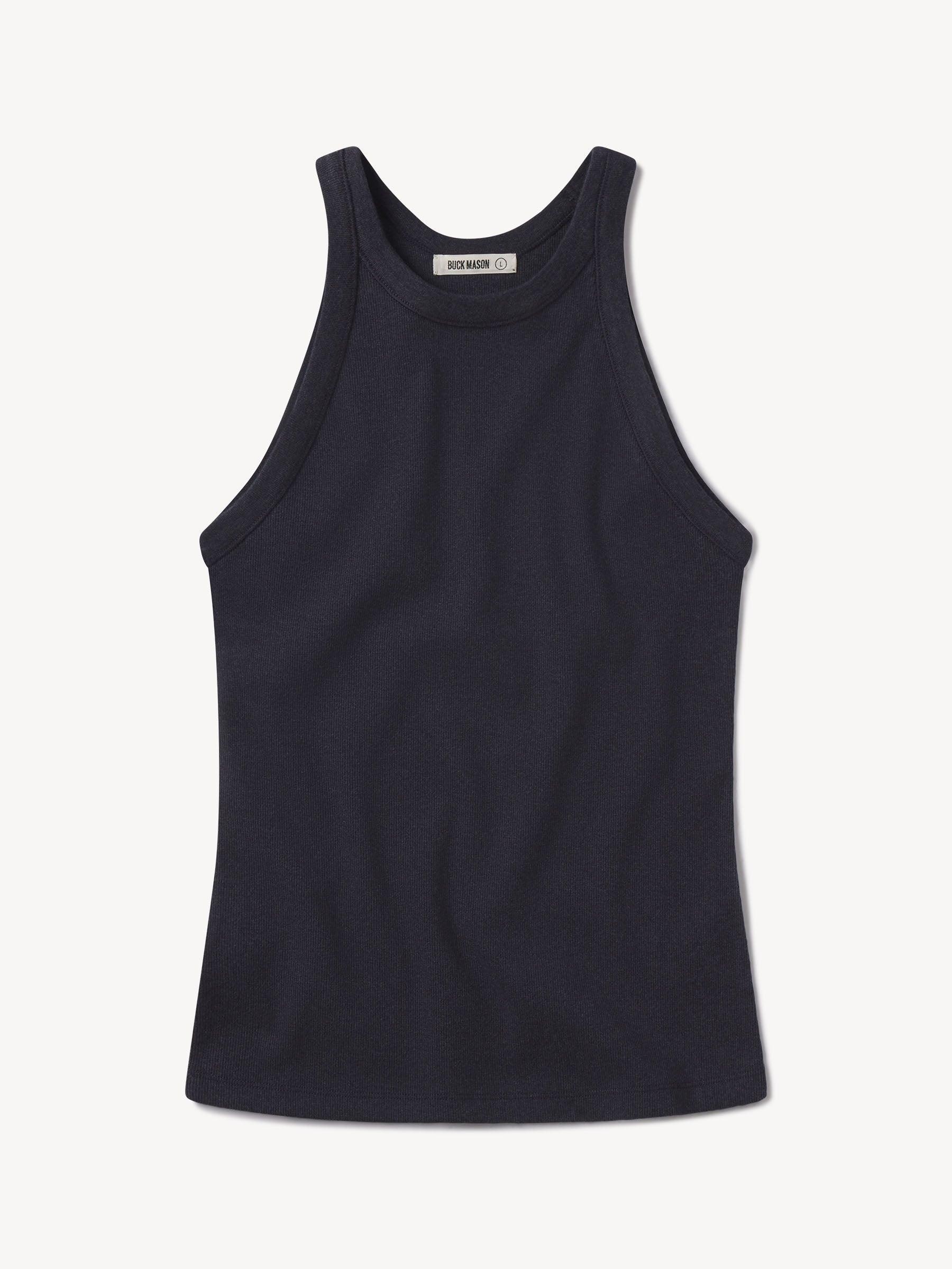 Marled Dark Navy Surplus Rib Tank Product Image