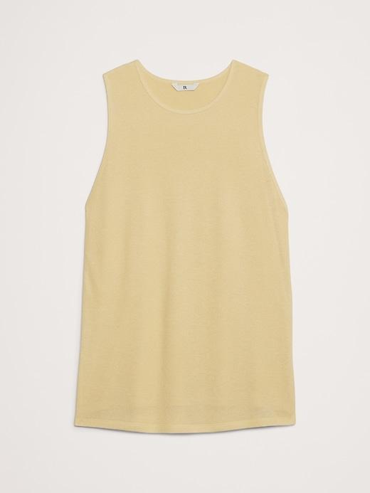 Ribbed Tunic Tank with Side Slits Product Image