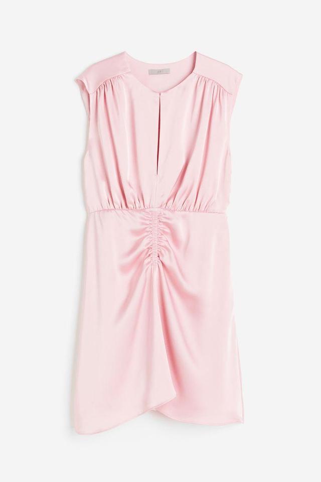 Draped Satin Dress Product Image