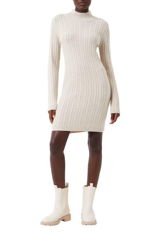 French Connection Katrin Long Sleeve Cable Knit Sweater Dress product image