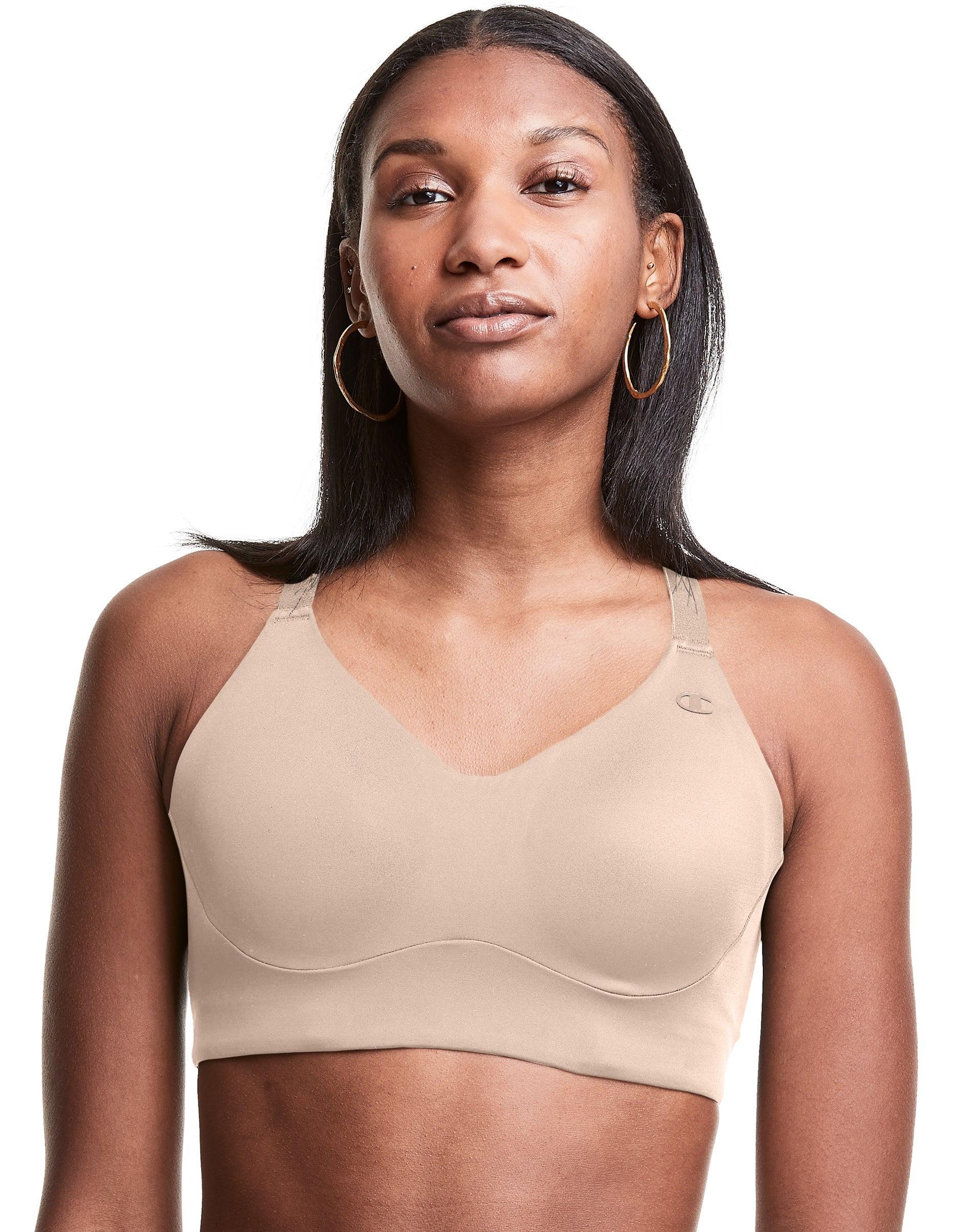 Womens Champion Everday Sports Bra, C Logo Paris Nude 2XL Product Image